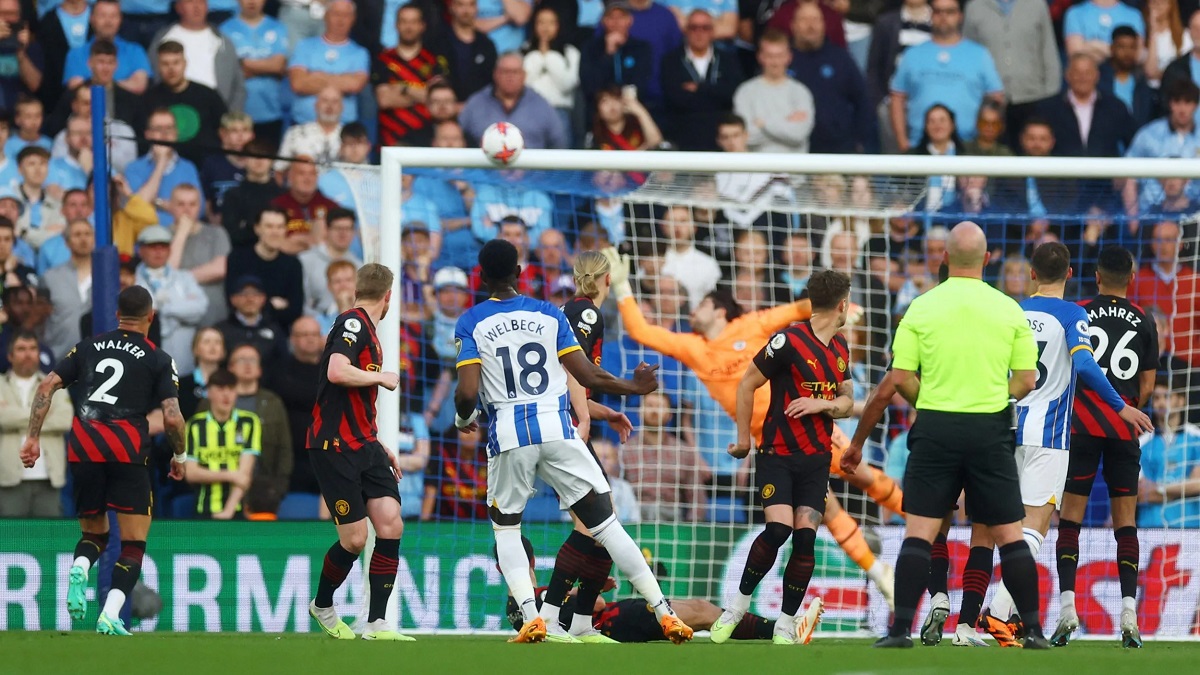 চ্যাম্পিয়ন ম্যানসিটির জয়রথ থামিয়ে ইউরোপা লিগ নিশ্চিত করলো ব্রাইটন