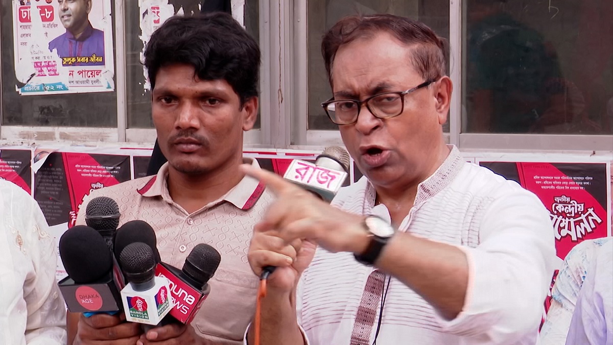 ‘সরকারি দল বেহেস্তে থাকলেও শ্রমিকরা দোজখের আগুনে পুড়ছে’