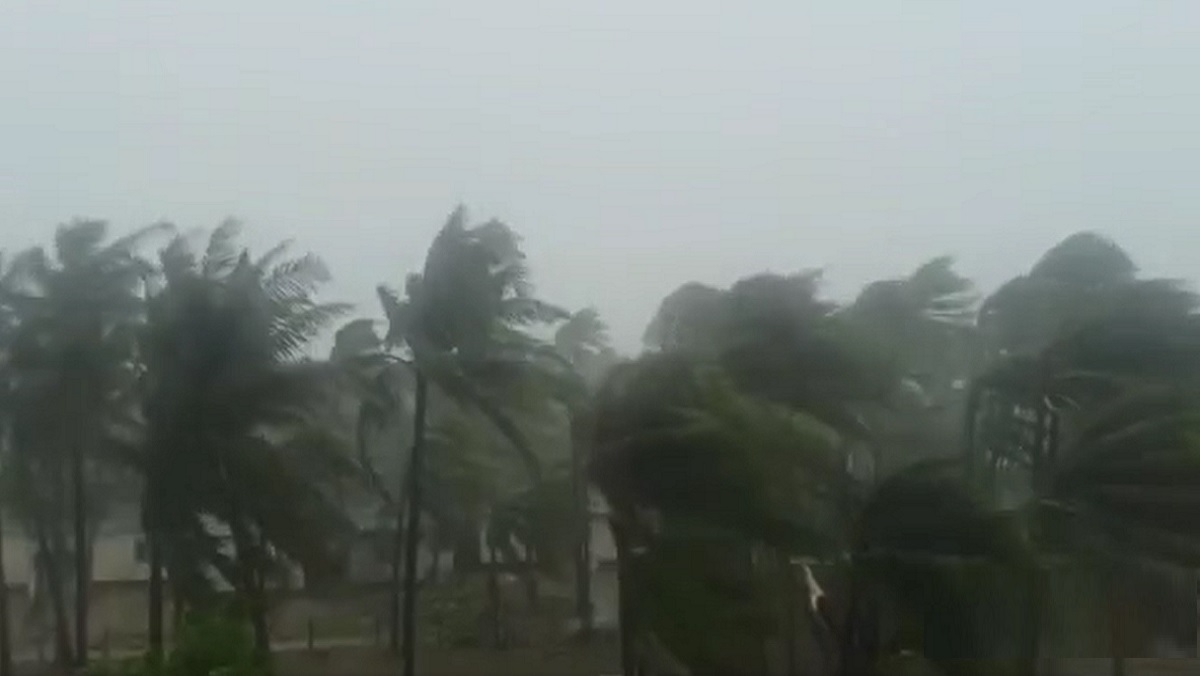 মোখার ভয়াল রূপ: শাহপরীর দ্বীপে ভেঙে পড়ছে ঘরবাড়ি-গাছপালা