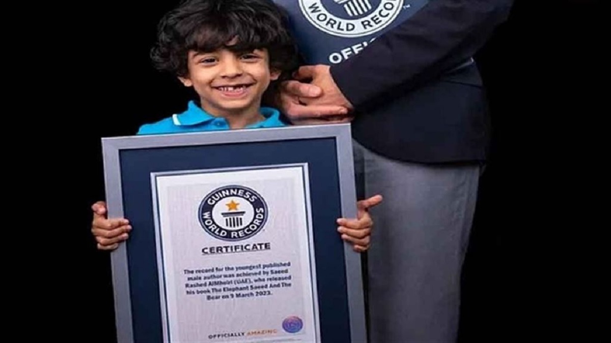 চার বছর বয়সী আবুধাবির সাইদ বিশ্বের সর্বকনিষ্ঠ বই প্রকাশকারী লেখক