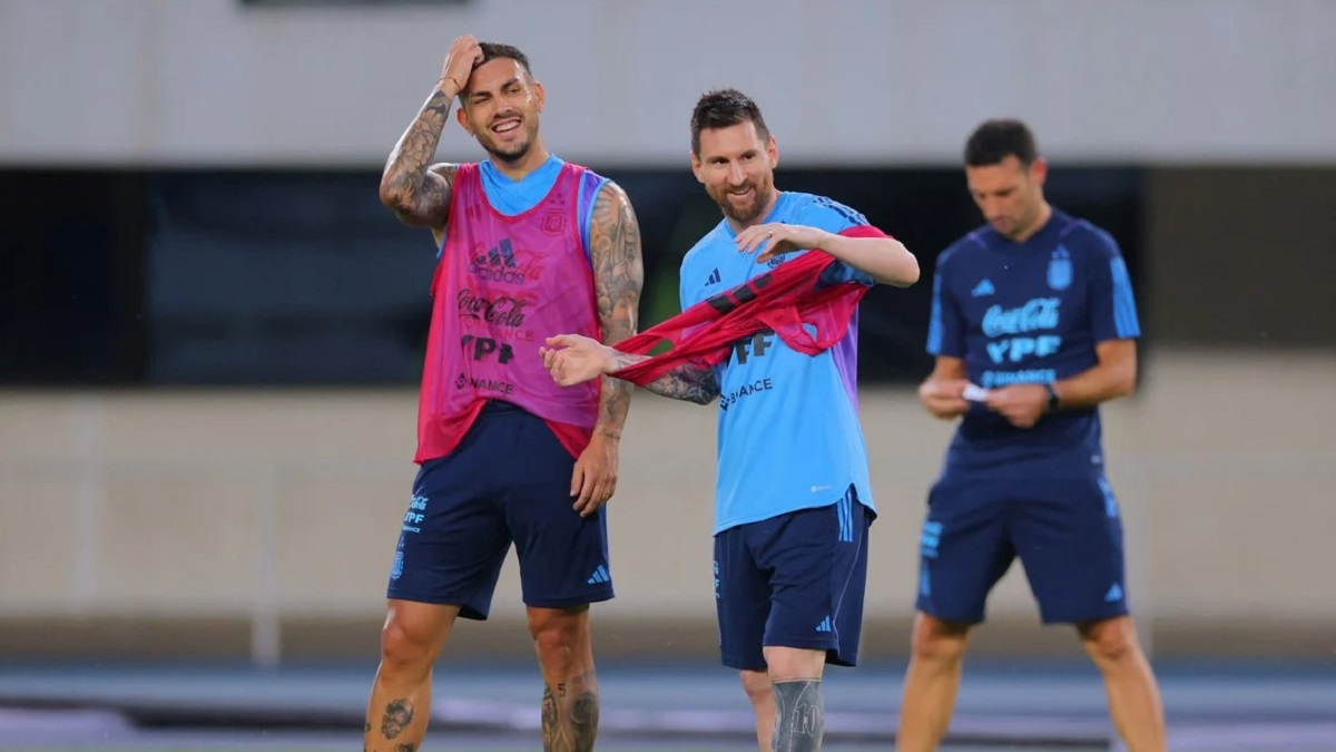 প্রীতি ম্যাচের অনুশীলনে মেসি-ডি মারিয়ারা