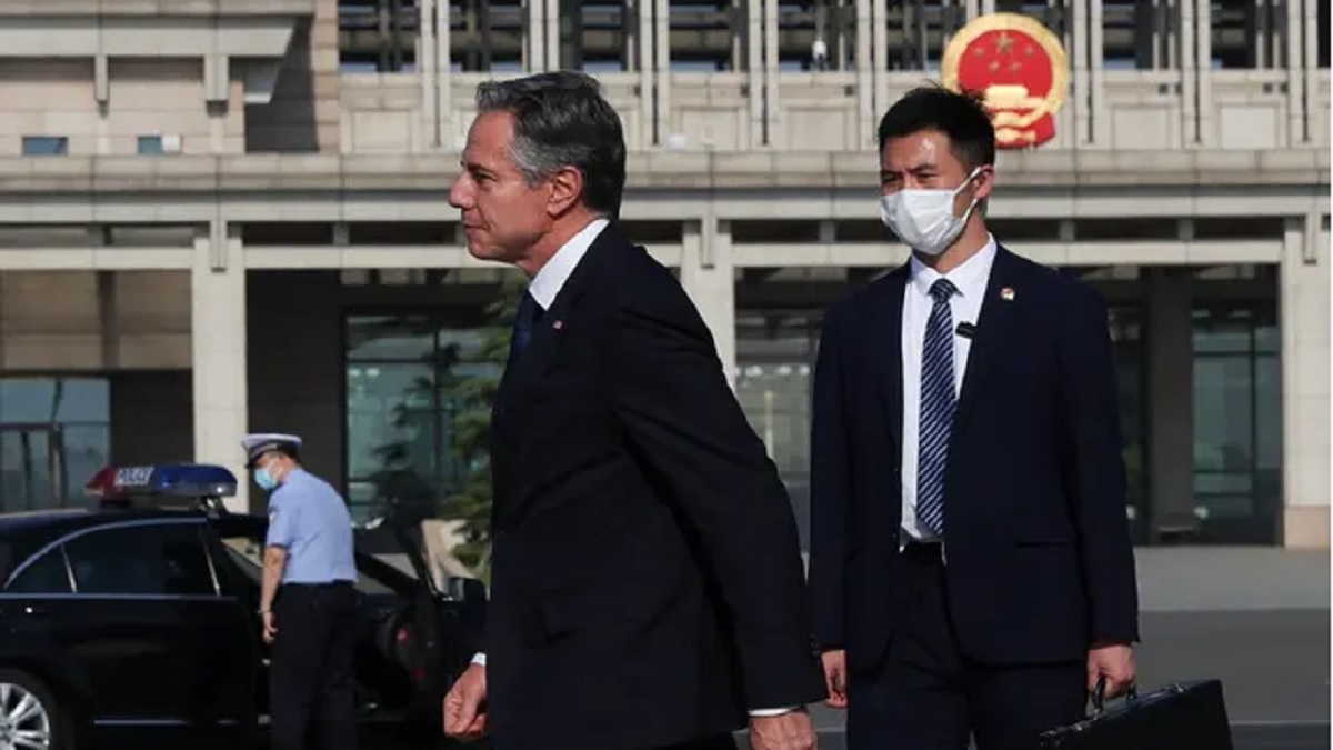 চীনে পৌঁছেছেন মার্কিন পররাষ্ট্রমন্ত্রী অ্যান্টনি ব্লিনকেন