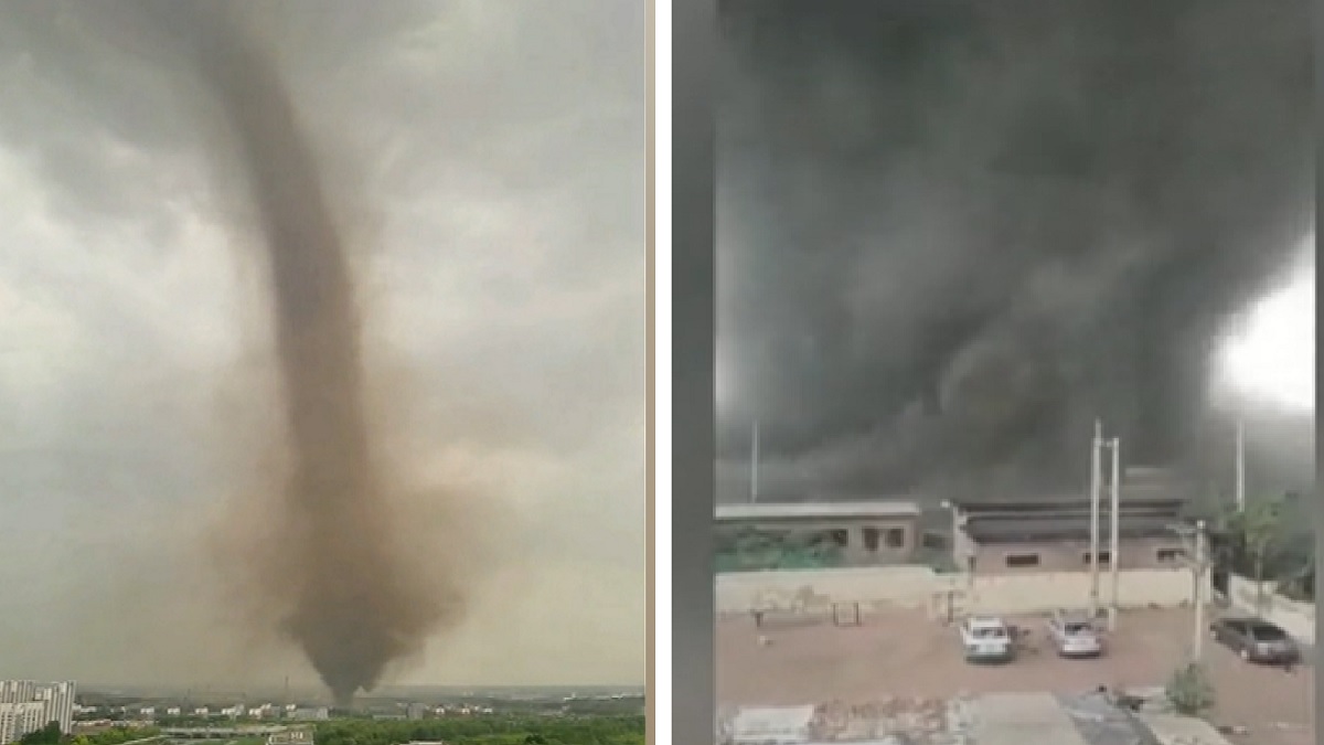 প্রলয়ঙ্কারী টর্নেডোয় বিপর্যস্ত চীন, আহত ১৩