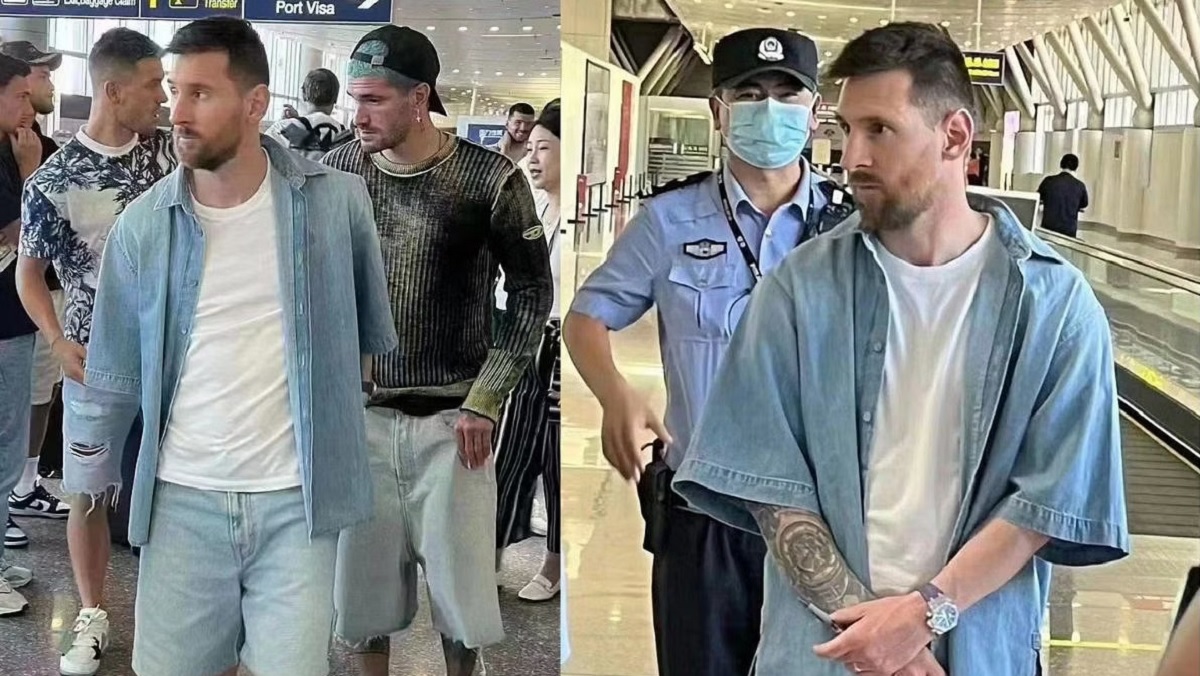 বেইজিং বিমানবন্দরে পুলিশি বিড়ম্বনায় মেসি (ভিডিও)