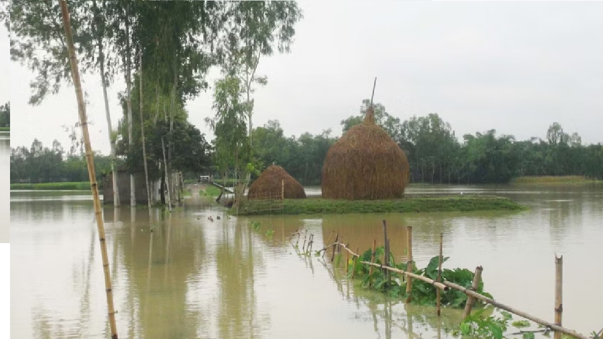 লালমনিরহাটে তিস্তা নদীর পানি বিপদসীমার ২৭ সে.মি. নিচে