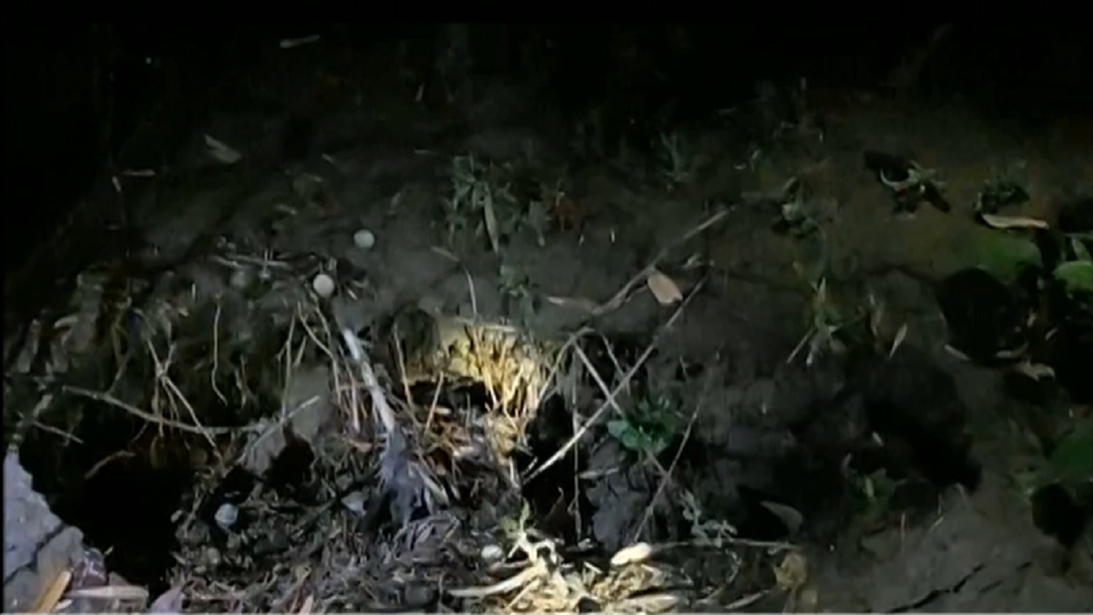 দিনাজপুরে রহস্যজনকভাবে মাটিতে তৈরি হয়েছে গর্ত!