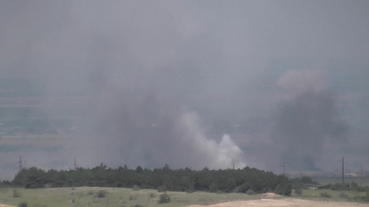 ক্রাইমিয়ার গোলাবারুদের গুদামে ইউক্রেনের ড্রোন হামলা