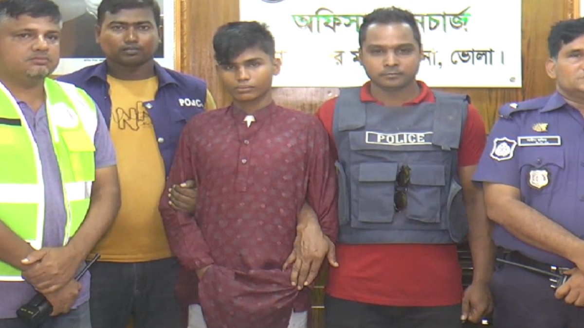 ভোলায় মাদকসহ রোহিঙ্গা তরুণ আটক