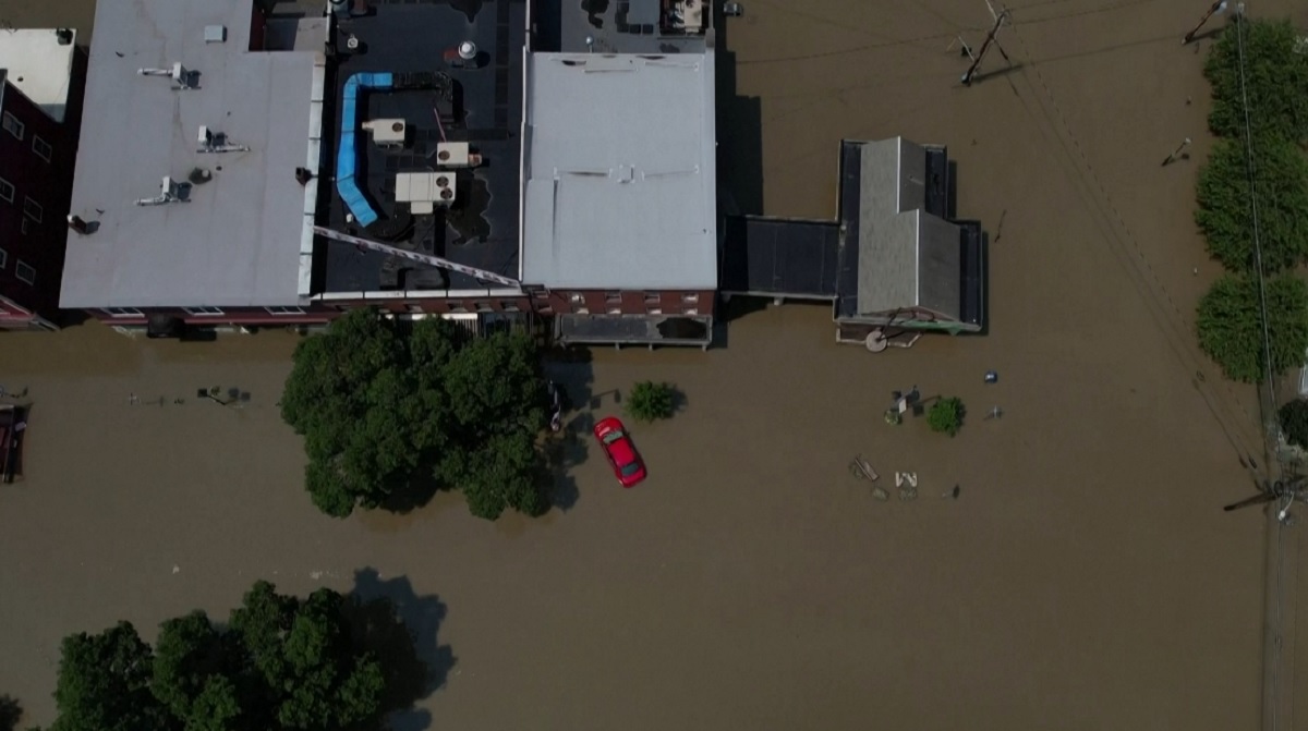 যুক্তরাষ্ট্রের ভারমন্টে ভয়াবহ বন্যা