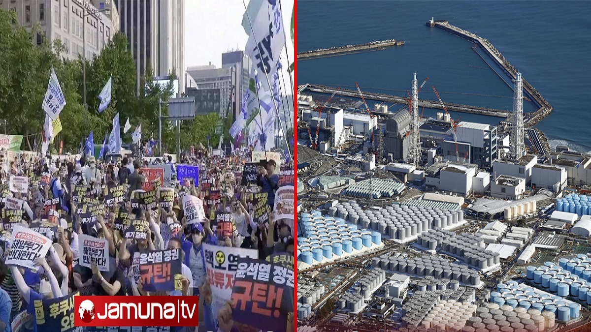 ফুকুশিমার তেজস্ক্রিয় পানি মহাসাগরে ফেলার সিদ্ধান্ত, প্রতিবাদ চীন-জাপানে