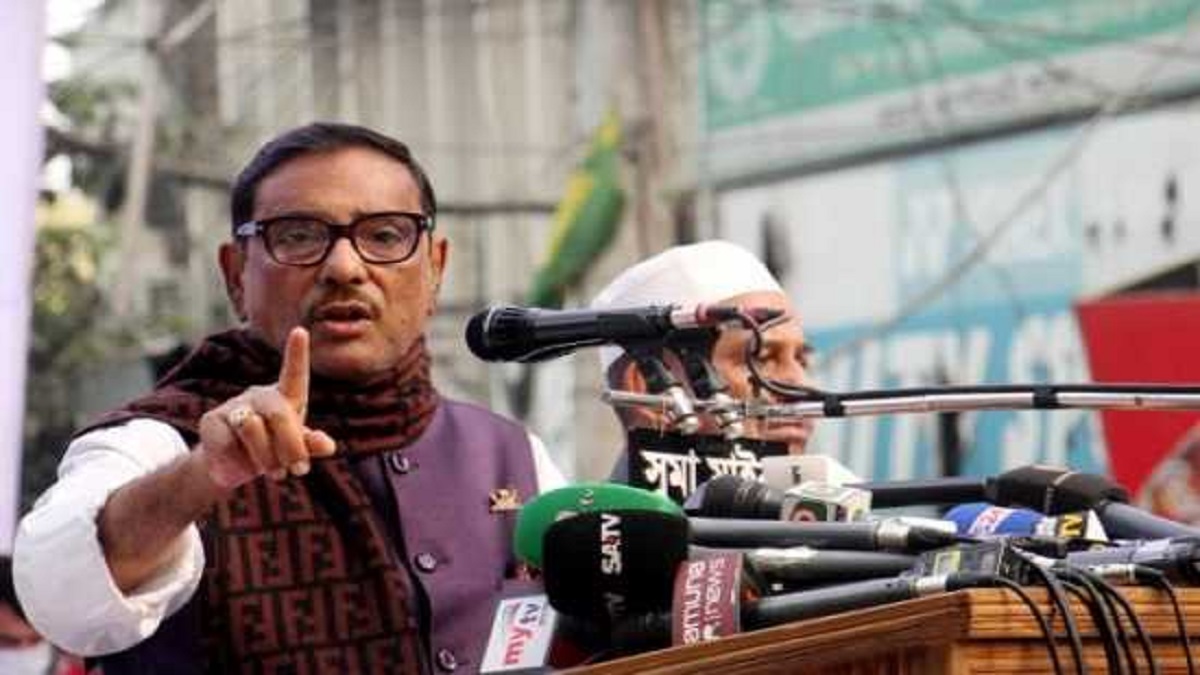 আন্দোলনের তরঙ্গ দিয়ে সরকারকে ধাক্কা দিতে পারবে না বিএনপি: ওবায়দুল কাদের