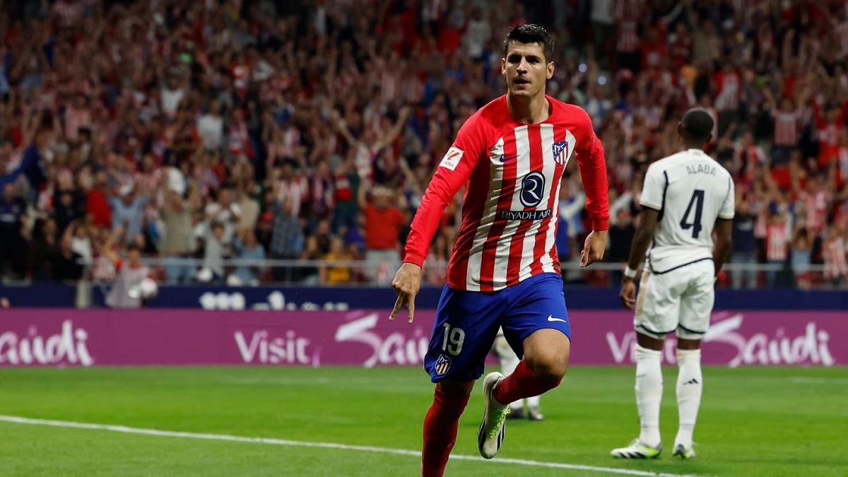 মাদ্রিদ ডার্বিতে মোরাতার জোড়া গোলে অ্যাটলেটিকোর জয়