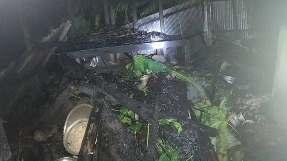 নাটোরে আগুনে পুড়ে প্রাণ গেল মা-মেয়ের