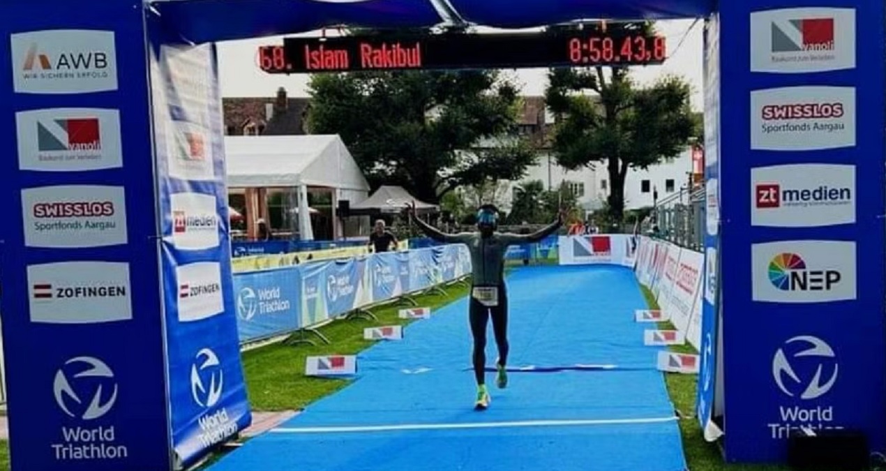 বিশ্ব ডুয়াথলন চ্যাম্পিয়নশিপে সফল সাইক্লিস্ট রাকিবুল