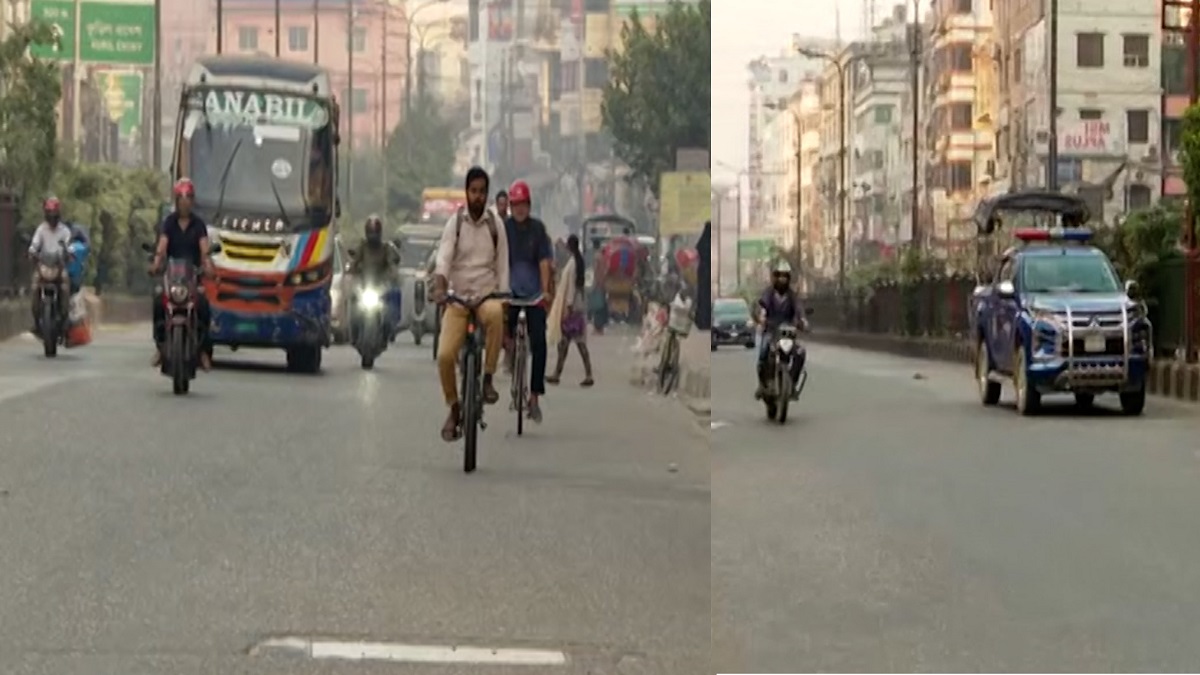হরতালে রাজধানীতে যান চলাচল কম, সতর্ক অবস্থানে পুলিশ