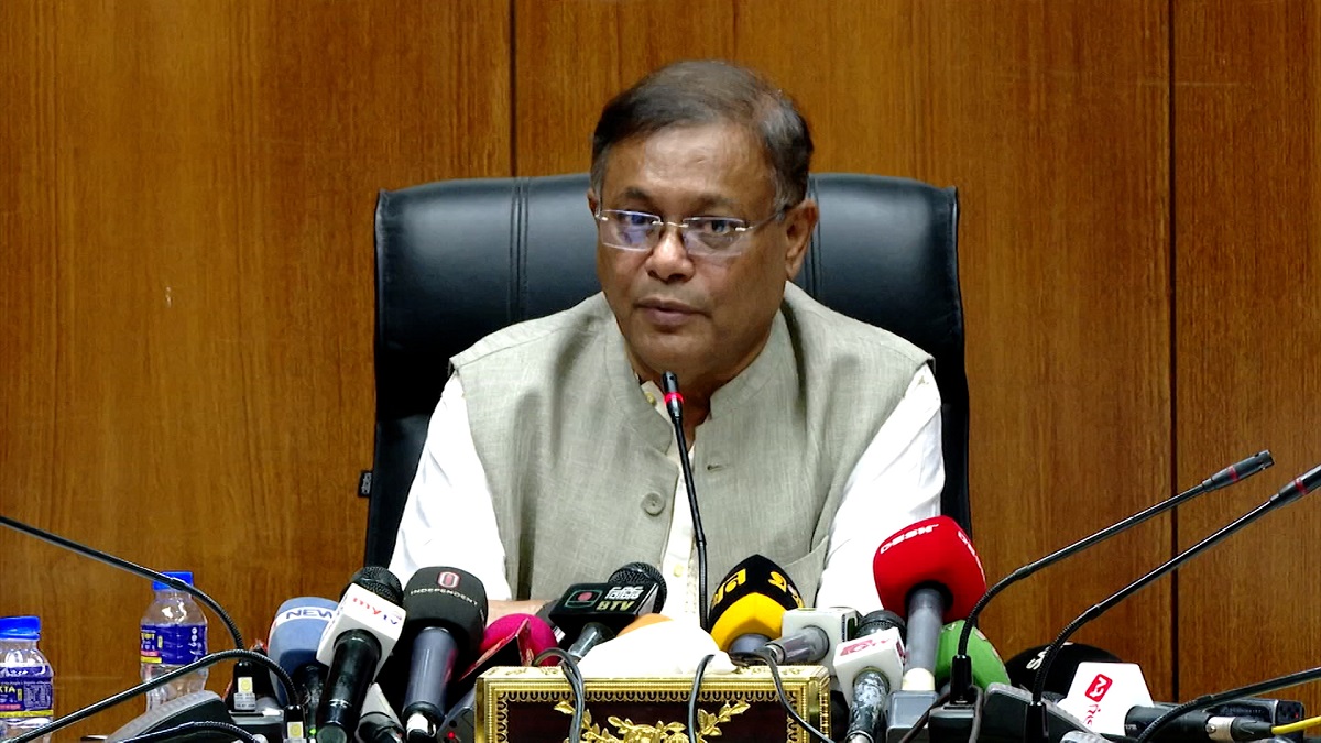 বিএনপি রাষ্ট্রের বিরুদ্ধে গুজব ছড়াচ্ছে: তথ্যমন্ত্রী