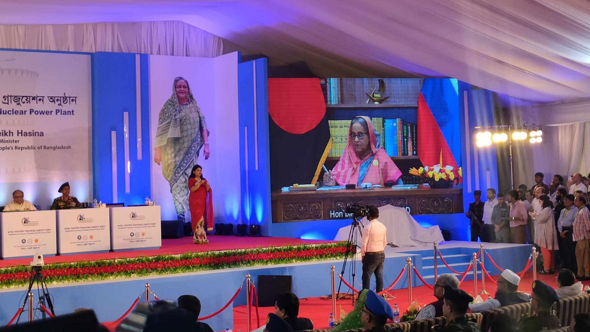 ইউরেনিয়াম হস্তান্তর অনুষ্ঠানে ভার্চুয়ালি যোগ দিলেন হাসিনা-পুতিন