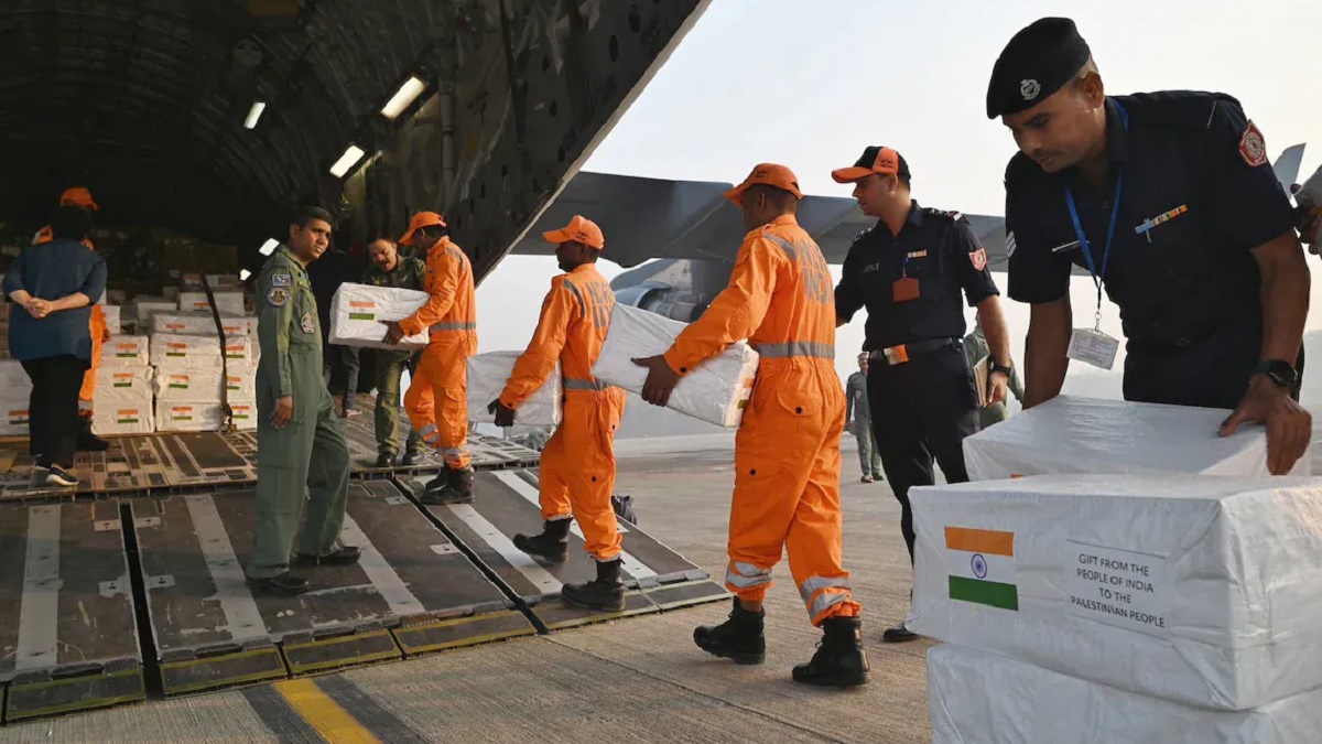 গাজায় সাড়ে আটত্রিশ টন ত্রাণসামগ্রী পাঠালো ভারত