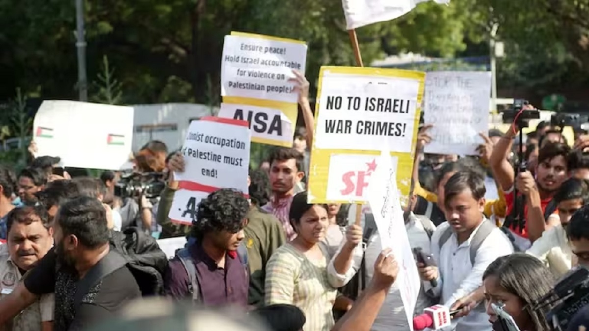 ফিলিস্তিনের সমর্থনে বিক্ষোভ, ভারতে ২০০ জন আটক