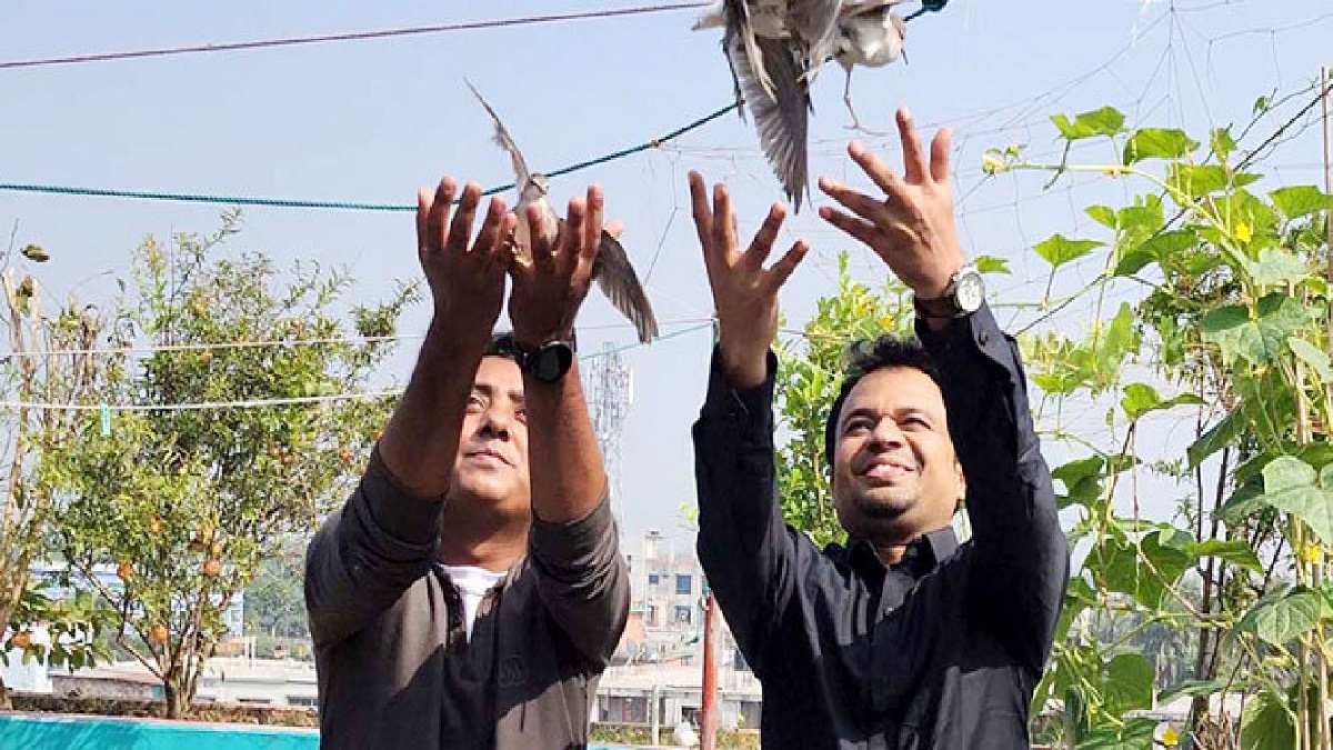 শতাধিক বন্দি পাখি পাখা মেললো মুক্ত আকাশে