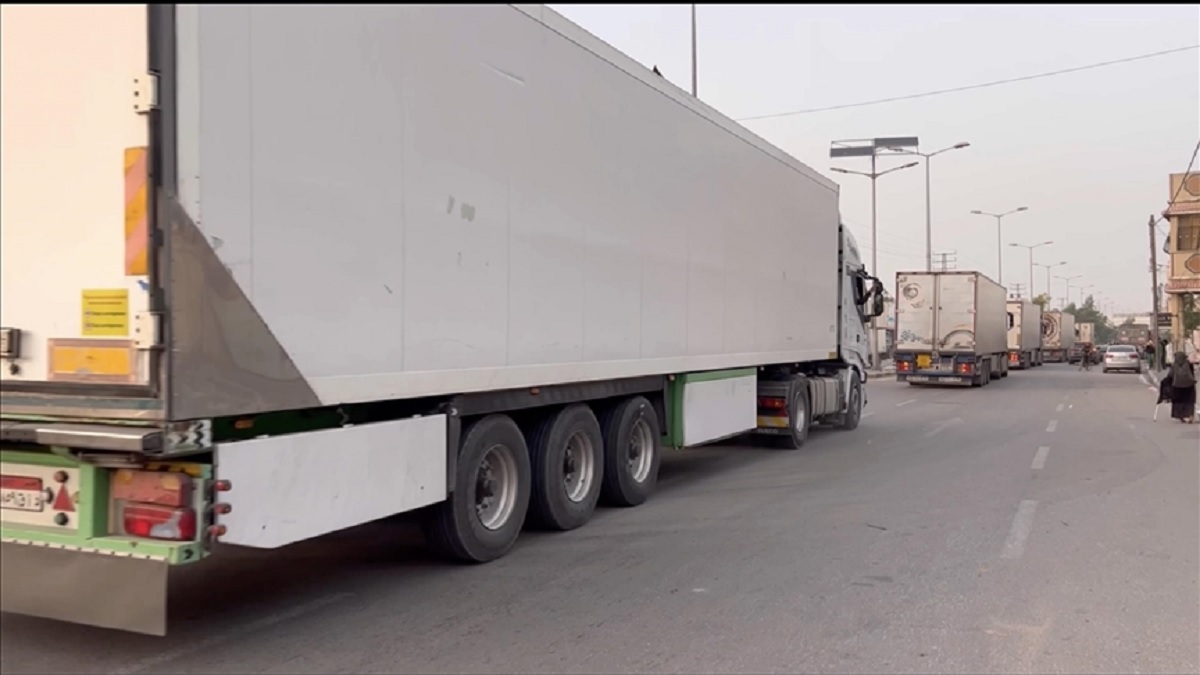 গাজায় পৌঁছেছে আরও ১৫০ ত্রাণবাহী ট্রাক