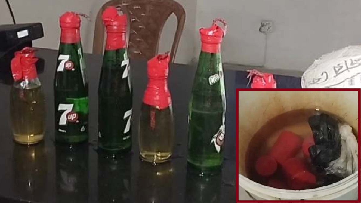 গাইবান্ধায় মাদরাসার মাঠ থেকে ককটেল ও পেট্রোল বোমা উদ্ধার