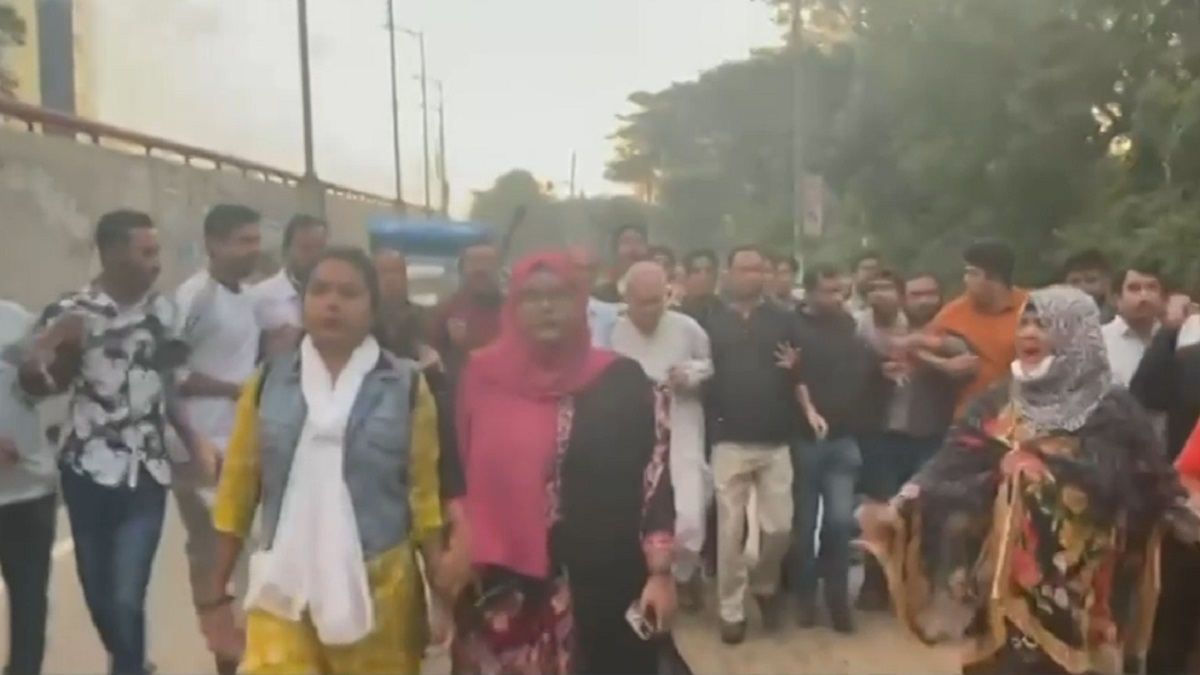 হরতালের সমর্থনে রিজভীর নেতৃত্বে মিছিল