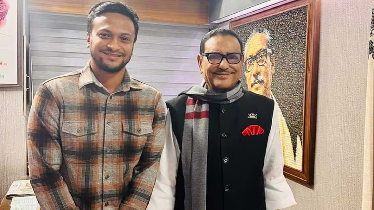 সাকিব বলেছে এখন থেকে সে রাজনীতি করবে: ওবায়দুল কাদের