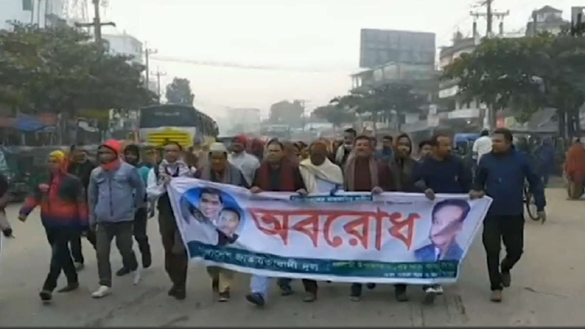 অবরোধের সমর্থনে দেশের বিভিন্ন স্থানে বিএনপির মিছিল