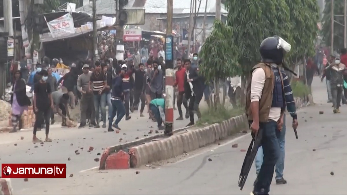 হবিগঞ্জে পুলিশ-বিএনপি সংঘর্ষে আহত অর্ধশতাধিক