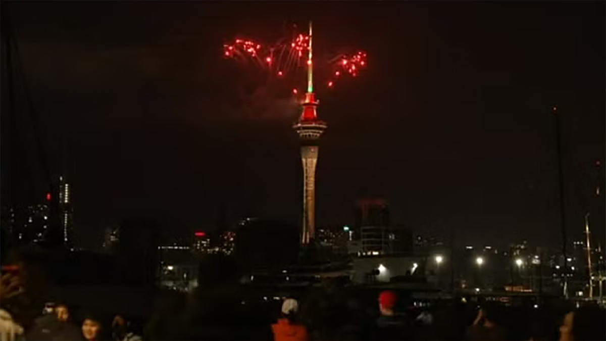 ২০২৪-কে স্বাগত জানালো নিউজিল্যান্ড