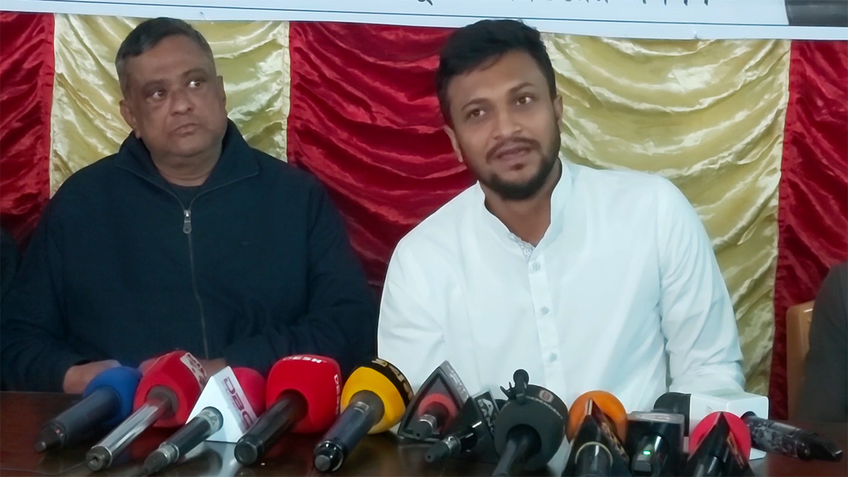 ক্রিকেট মাঠে আমি বাংলাদেশের কিন্তু রাজনীতির মাঠে মাগুরার: সাকিব