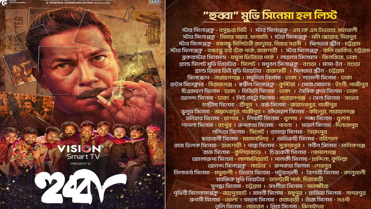 ৬৪ প্রেক্ষাগৃহে মুক্তি পেয়েছে মোশাররফ করিমের ‘হুব্বা’