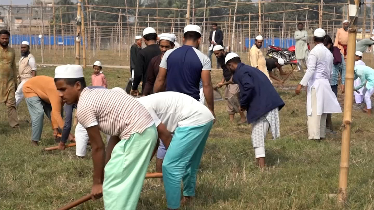 চলছে বিশ্ব ইজতেমার শেষ মুহূর্তের প্রস্তুতি