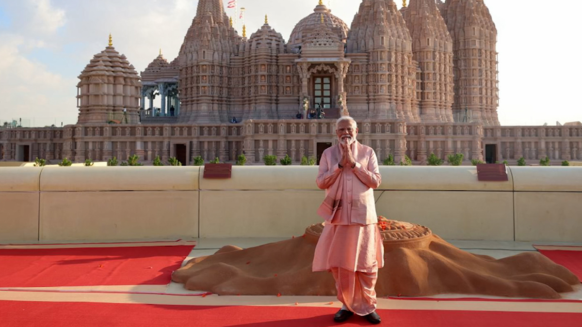 সংযুক্ত আরব আমিরাতে নরেন্দ্র মোদির মন্দির উদ্বোধন সম্পন্ন