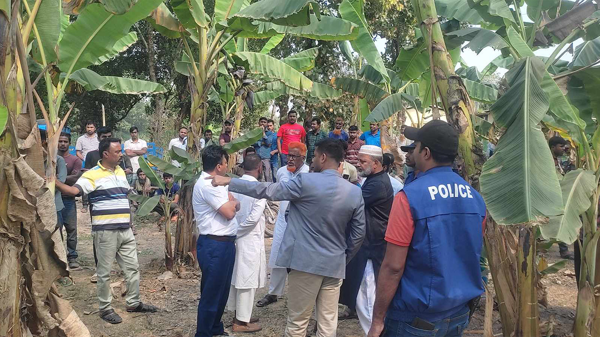 গাজীপুরে বাগান থেকে নারীর দগ্ধ মরদেহ উদ্ধার