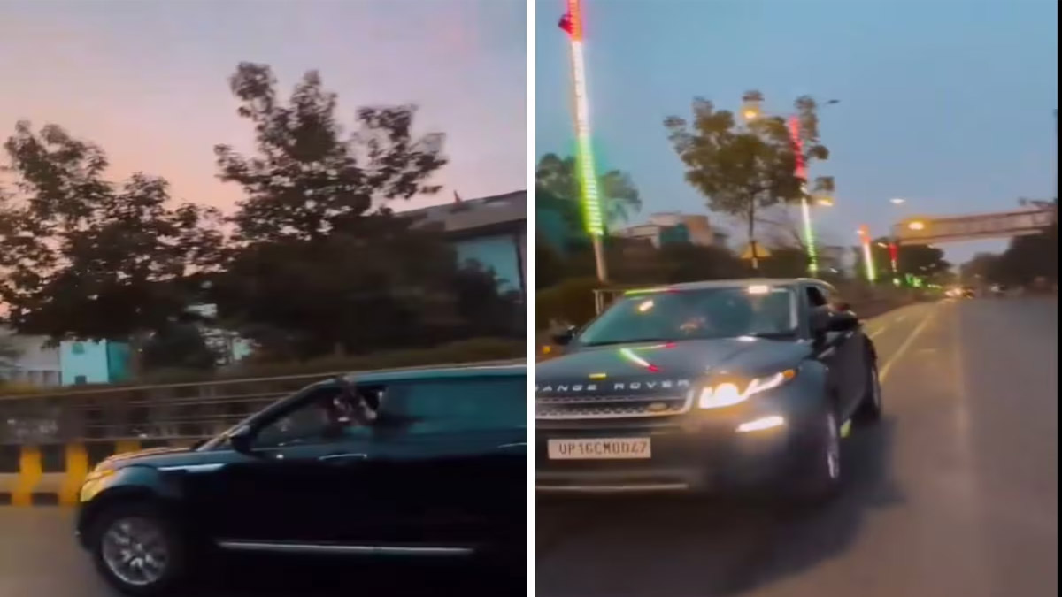 বিলাসবহুল গাড়ি থেকে কে ছড়াচ্ছেন টাকা ? range rover 2024