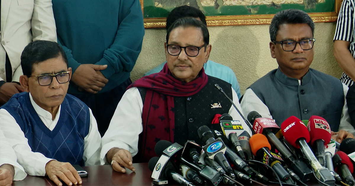 বিএনপির আন্দোলন মুখে মুখে, মাঠে অস্তিত্ব নেই: কাদের