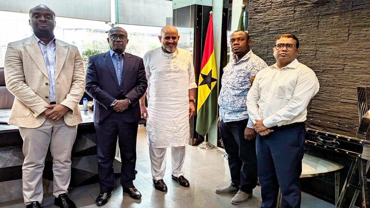 ঘানার বাণিজ্য ও বিনিয়োগ প্রচার সম্প্রসারণ প্রতিনিধি দলের সাথে অনারারি কনসালের বৈঠক