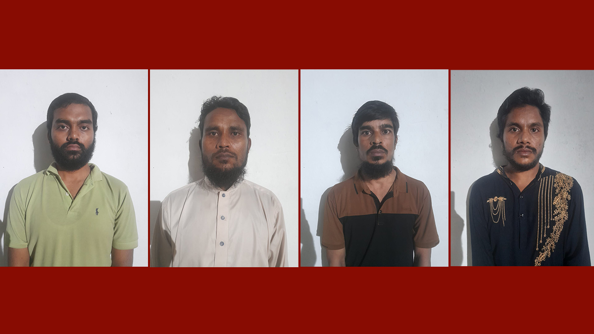 রোহিঙ্গা ক্যাম্পে অভিযান: বিদেশি পিস্তলসহ ৪ আরসা সদস্য আটক