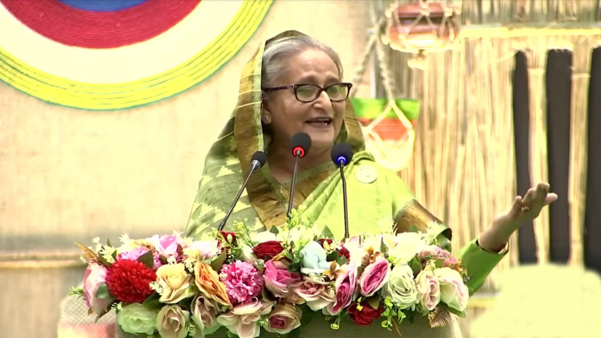 পাটের শাড়ি না হলে এক সময় বিয়েই হতো না: প্রধানমন্ত্রী