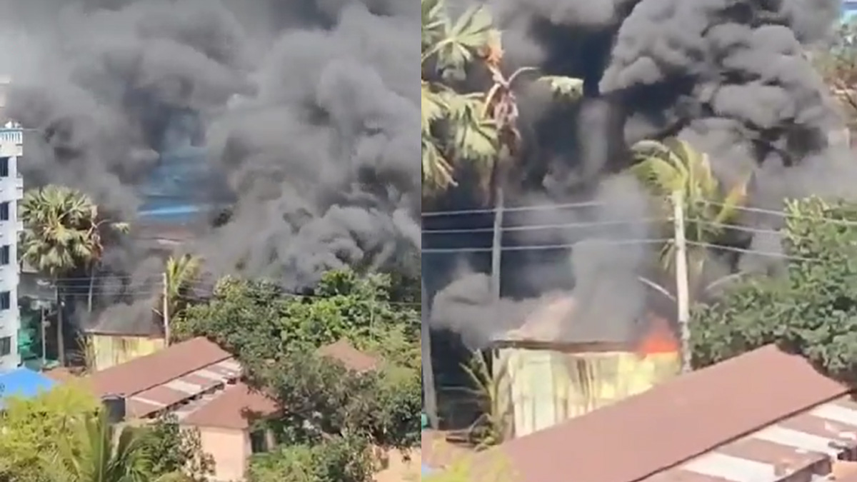 টঙ্গীর বিসিকে ডাইং ও ওয়াশিং কারখানায় আগুন