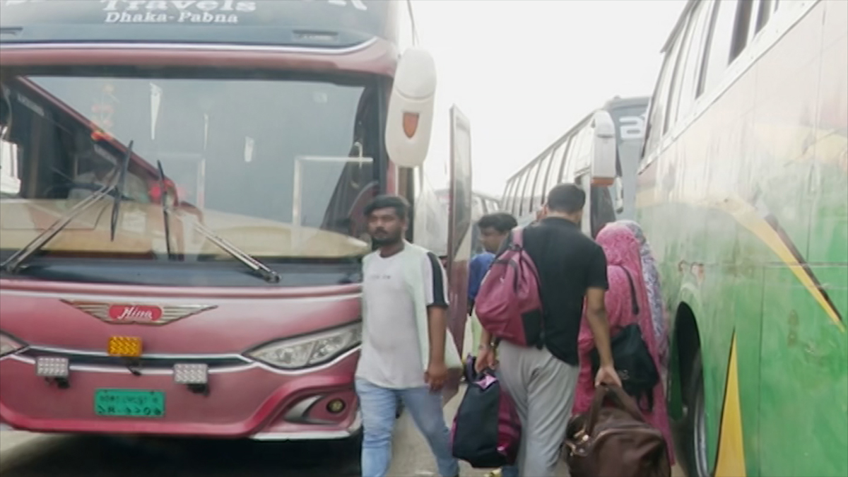 এখনও চাপ বাড়েনি রাজধানীর বাস টার্মিনালগুলোতে
