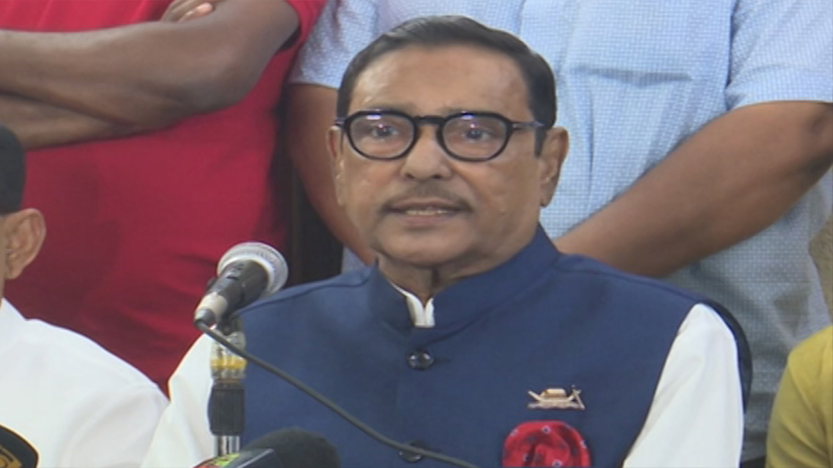 কুকি চিন নিয়ে শক্ত অবস্থানে সরকার: ওবায়দুল কাদের