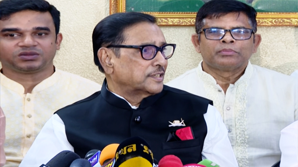 পাকিস্তান প্রশংসা করে অথচ বিরোধী দল উন্নয়ন দেখতে পায় না: ওবায়দুল কাদের