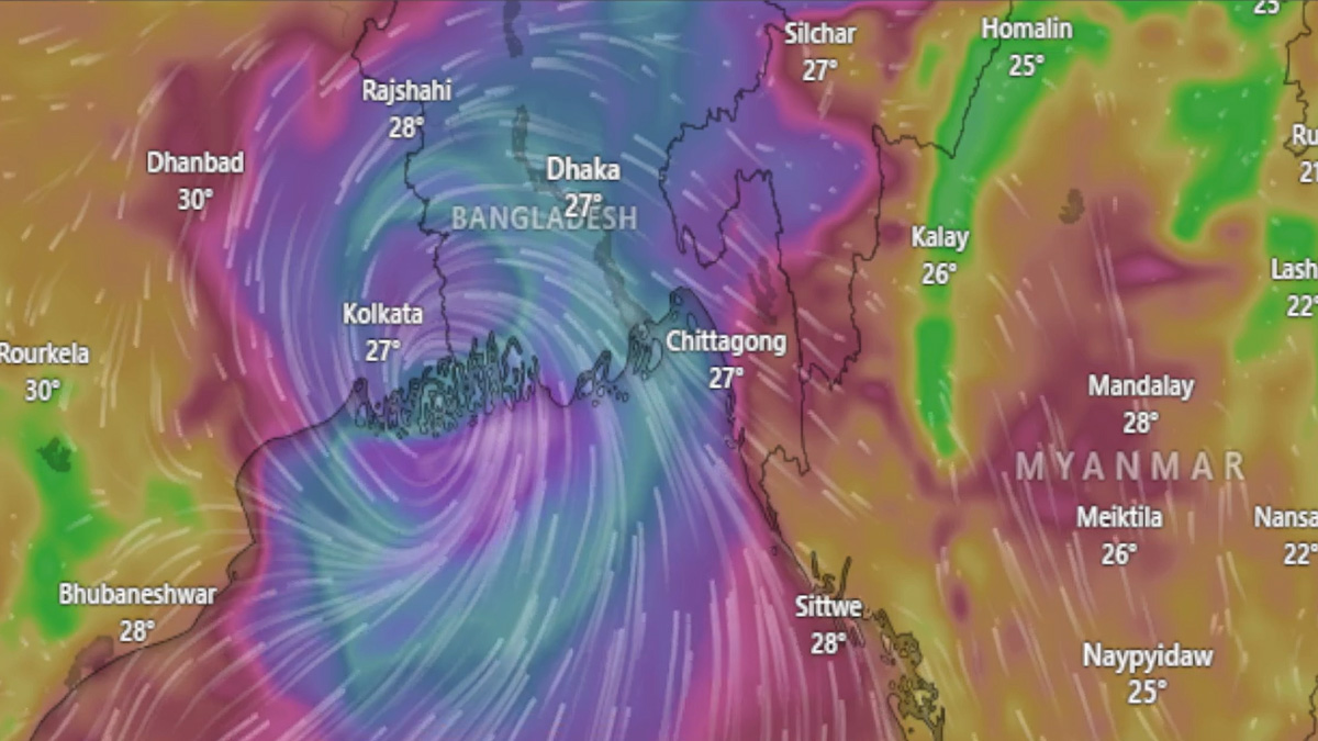 ঘূর্ণিঝড় রিমাল: ২-৩ ঘণ্টার মধ্যে উপকূল ছাড়তে পারে