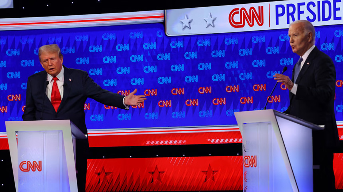 মুখোমুখি হয়ে কী বললেন বাইডেন-ট্রাম্প