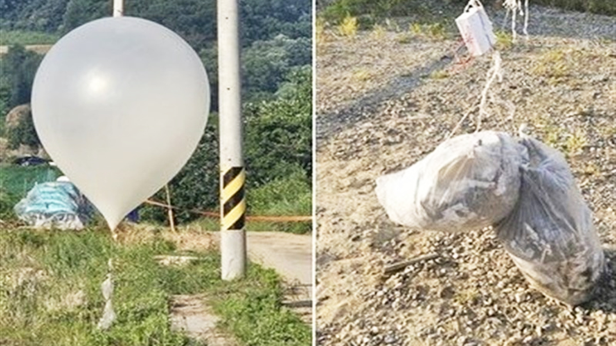 আবারও দক্ষিণ কোরিয়ার ভূখণ্ডে উত্তর কোরিয়ার আবর্জনা হামলা