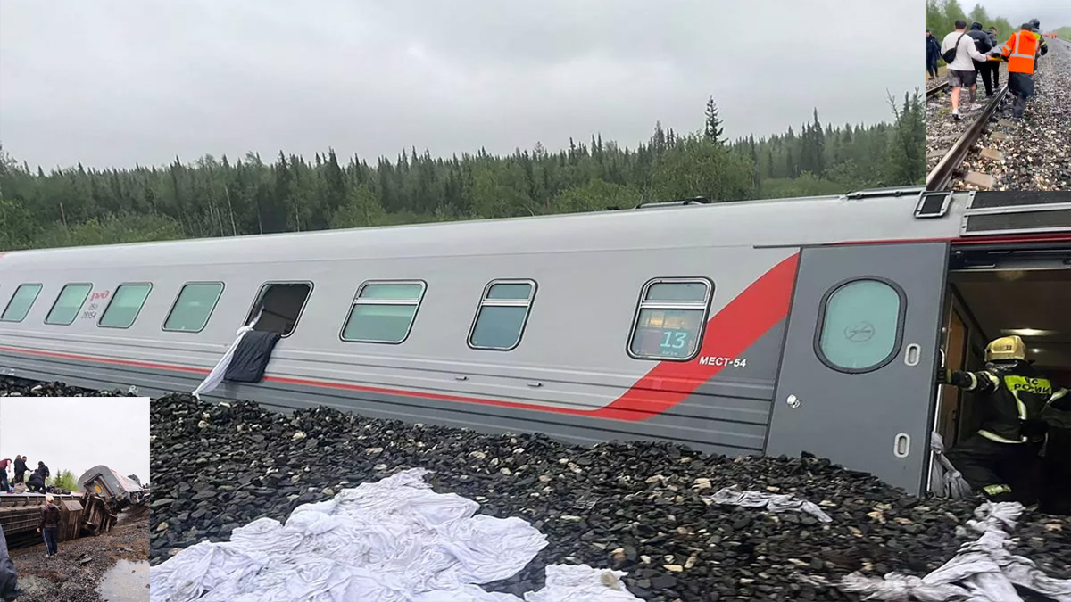 রাশিয়ায় ভয়াবহ ট্রেন দুর্ঘটনা, আহত ৭০