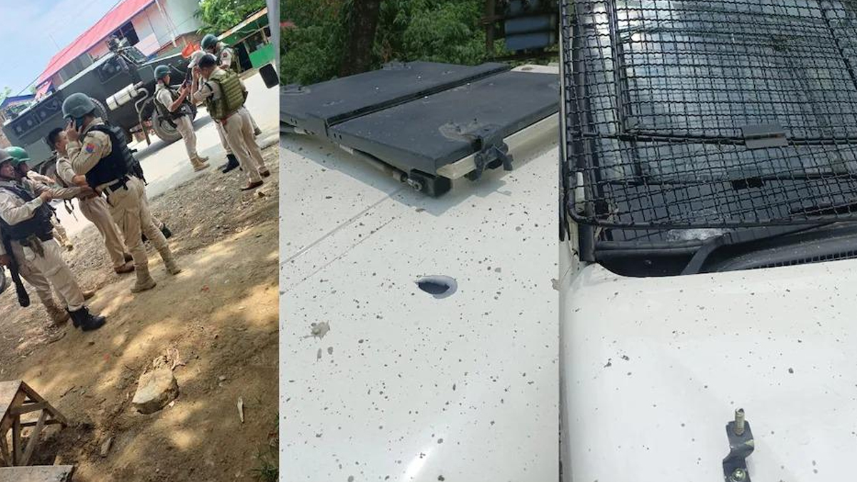 মণিপুরের মুখ্যমন্ত্রীর নিরাপত্তাকর্মীদের গাড়িবহর লক্ষ্য করে গুলি, আহত ১